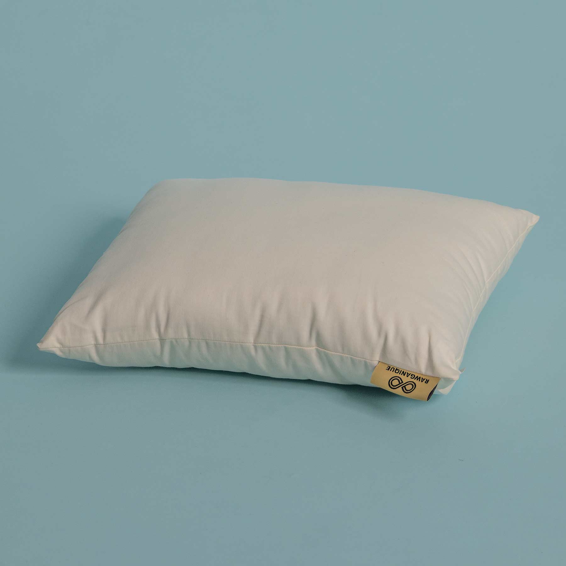 Neck Roll Organic Kapok Pillow - 6 inch x 16 inch - Organic Cotton Zippered Shell - Made in USA by Bean Products