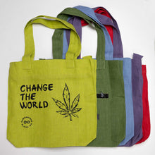 Load image into Gallery viewer, TURIN 100% Organic Hemp Bag (Change the World)