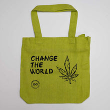 Load image into Gallery viewer, TURIN 100% Organic Hemp Bag (Change the World)