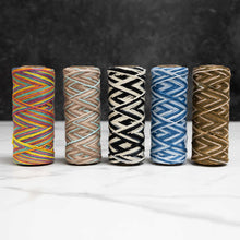 Load image into Gallery viewer, 6-Strand Unwaxed Dyed Rainbow Organic Hemp Twine