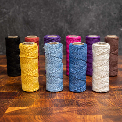 6-Strand Unwaxed 100% Organic Hemp Twine (Dyed) (Biodegradable)