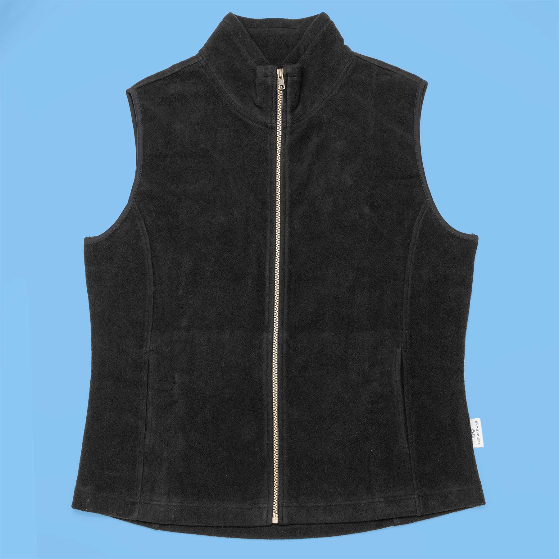 100% Organic Cotton Fleece Zippered Ski Vest (Unisex) – Rawganique