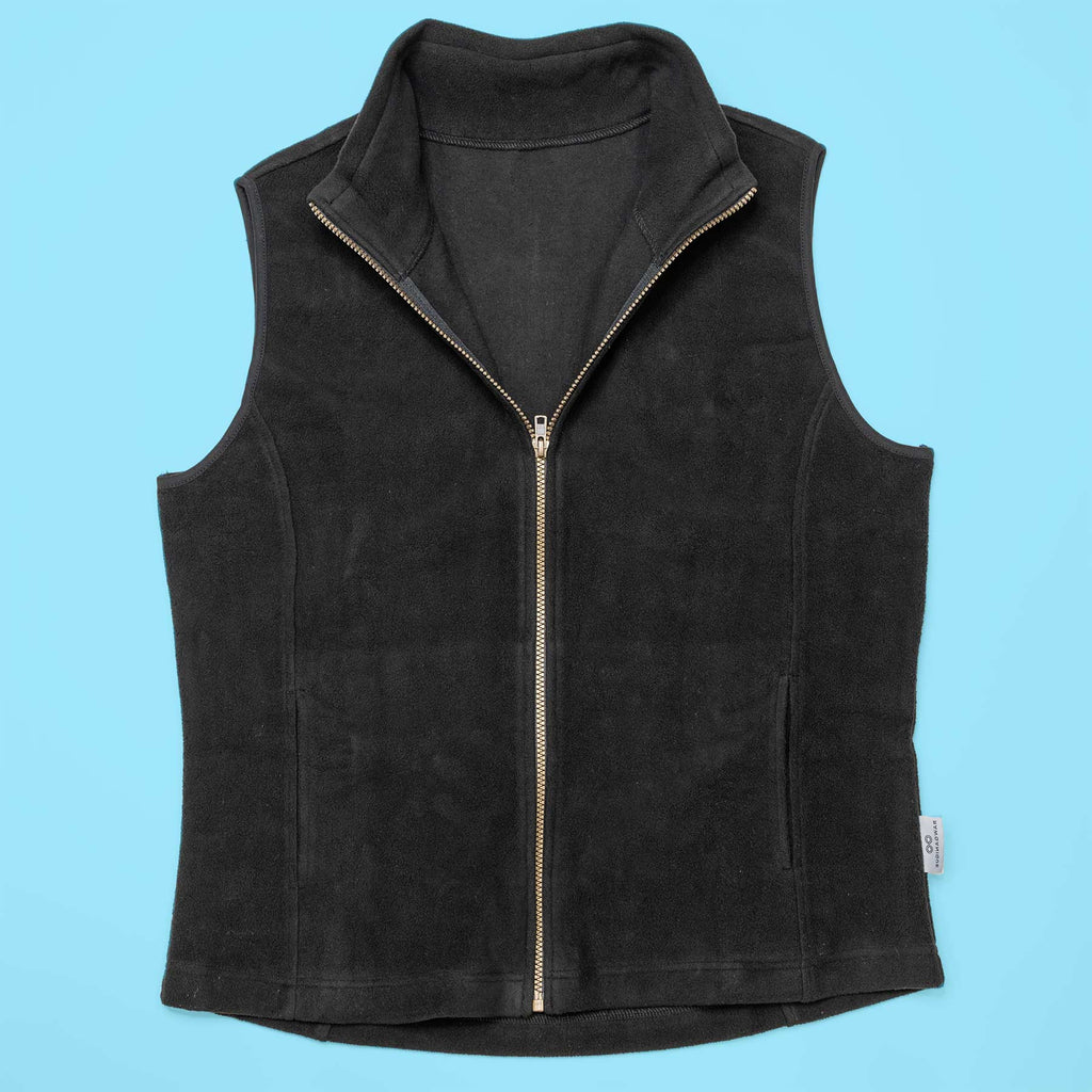 organic cotton fleece vest