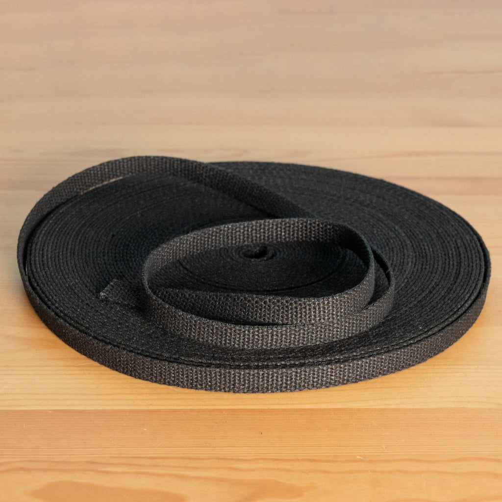 black hemp webbing