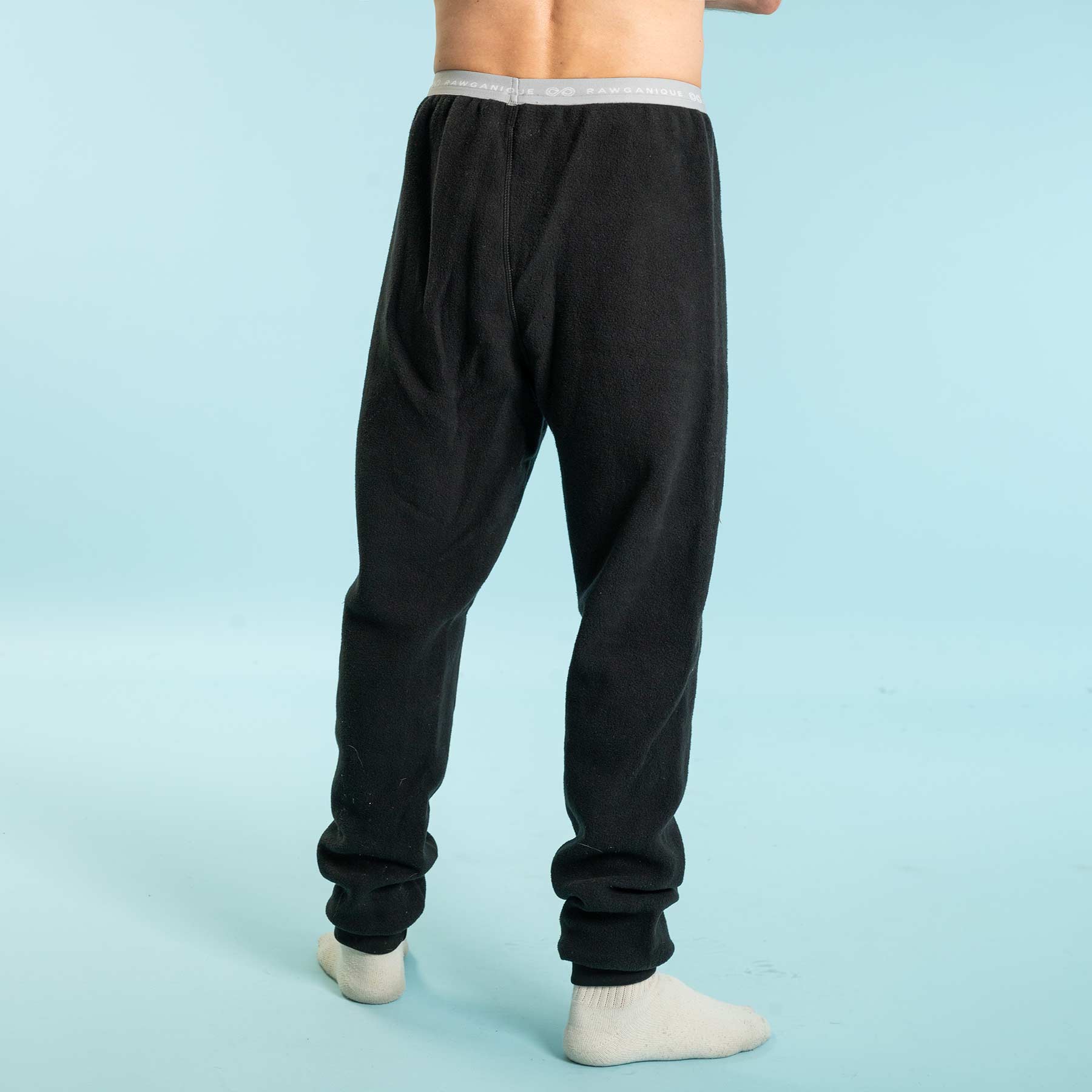 Mens Winter 100% Cotton Thermal Warm Fleece Lined Long Johns