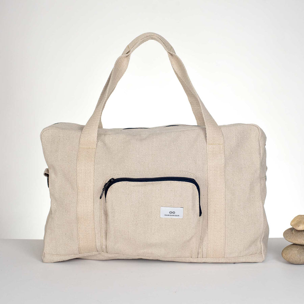 organic hemp duffel bag