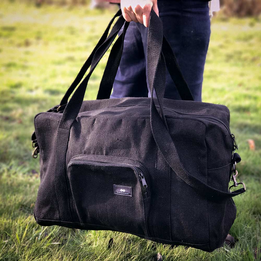 large hemp duffel bag