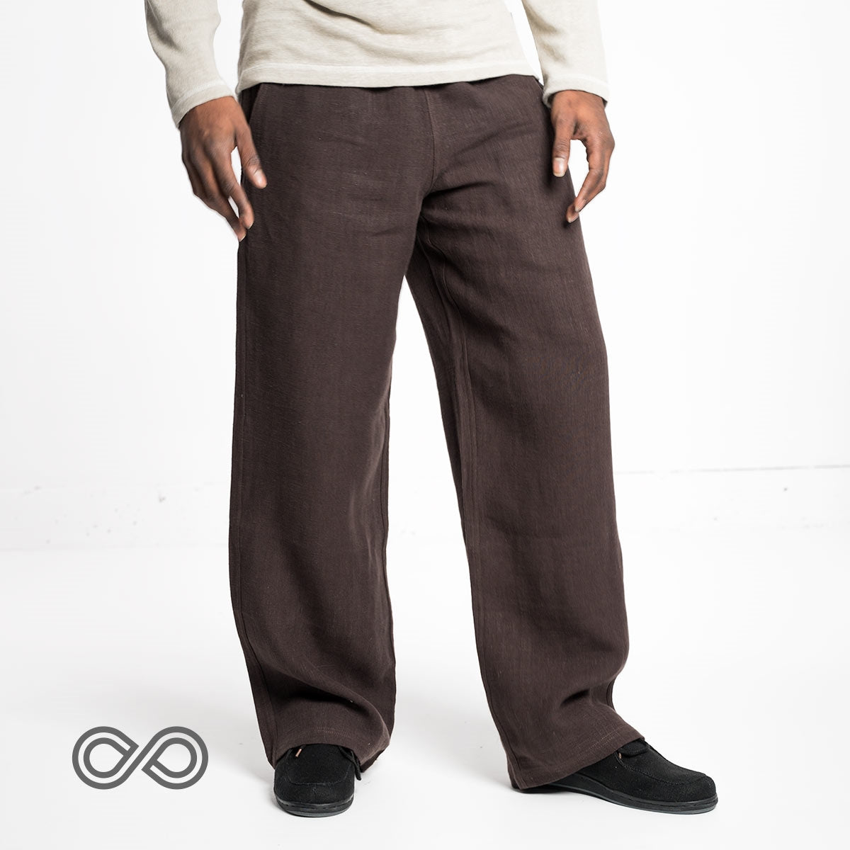 100% Organic Hemp Yoga Pants (Unisex; Elastic-Free; Latex-Free